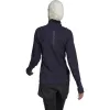 (WMNS) adidas Run Fast Half-Zip Long Sleeve Sweatshirt 'Black' HK9017 sold by KicksCrew