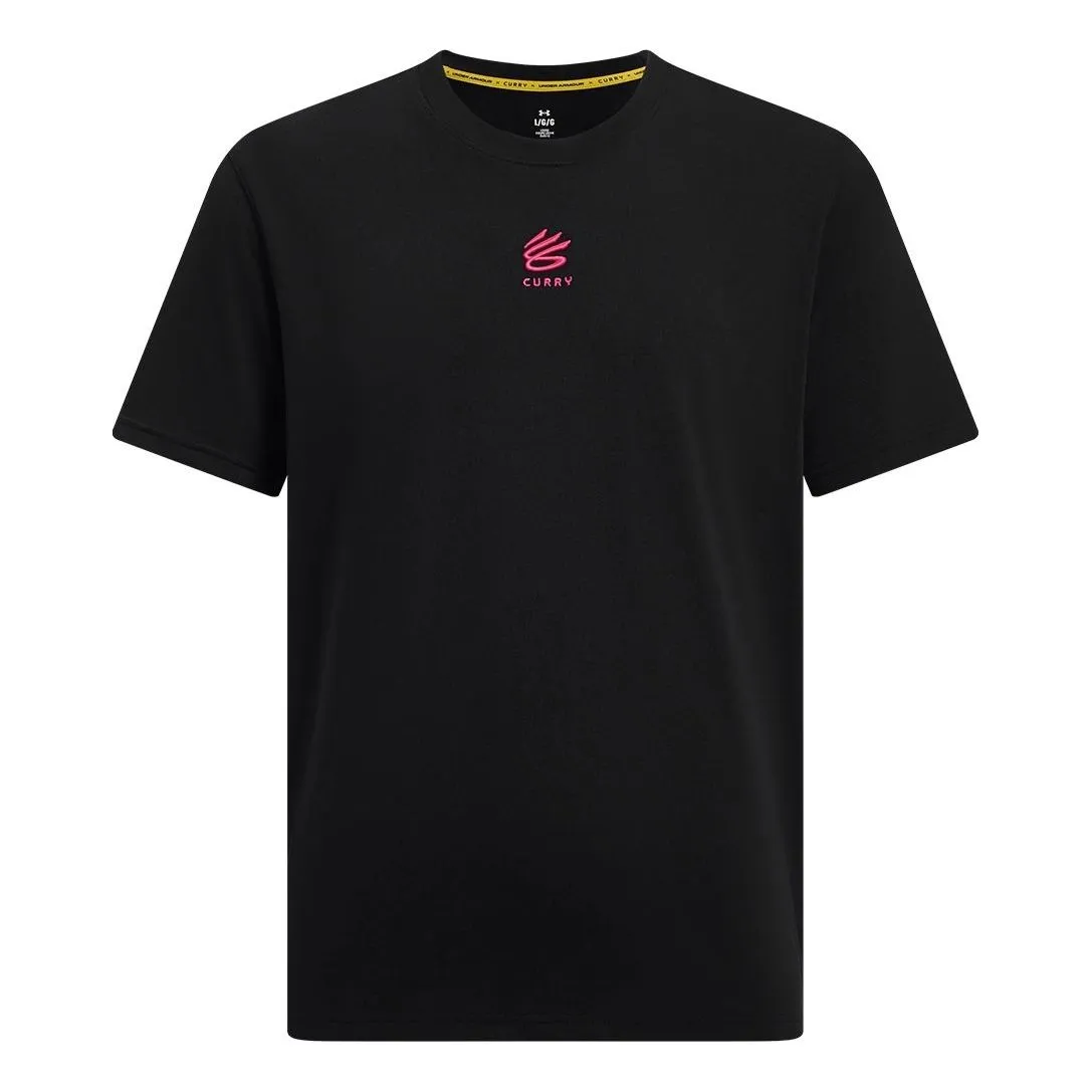 Under Armour Curry Tour Graphic T-shirt 'Black Pink' 6003083-001 sold by KicksCrew