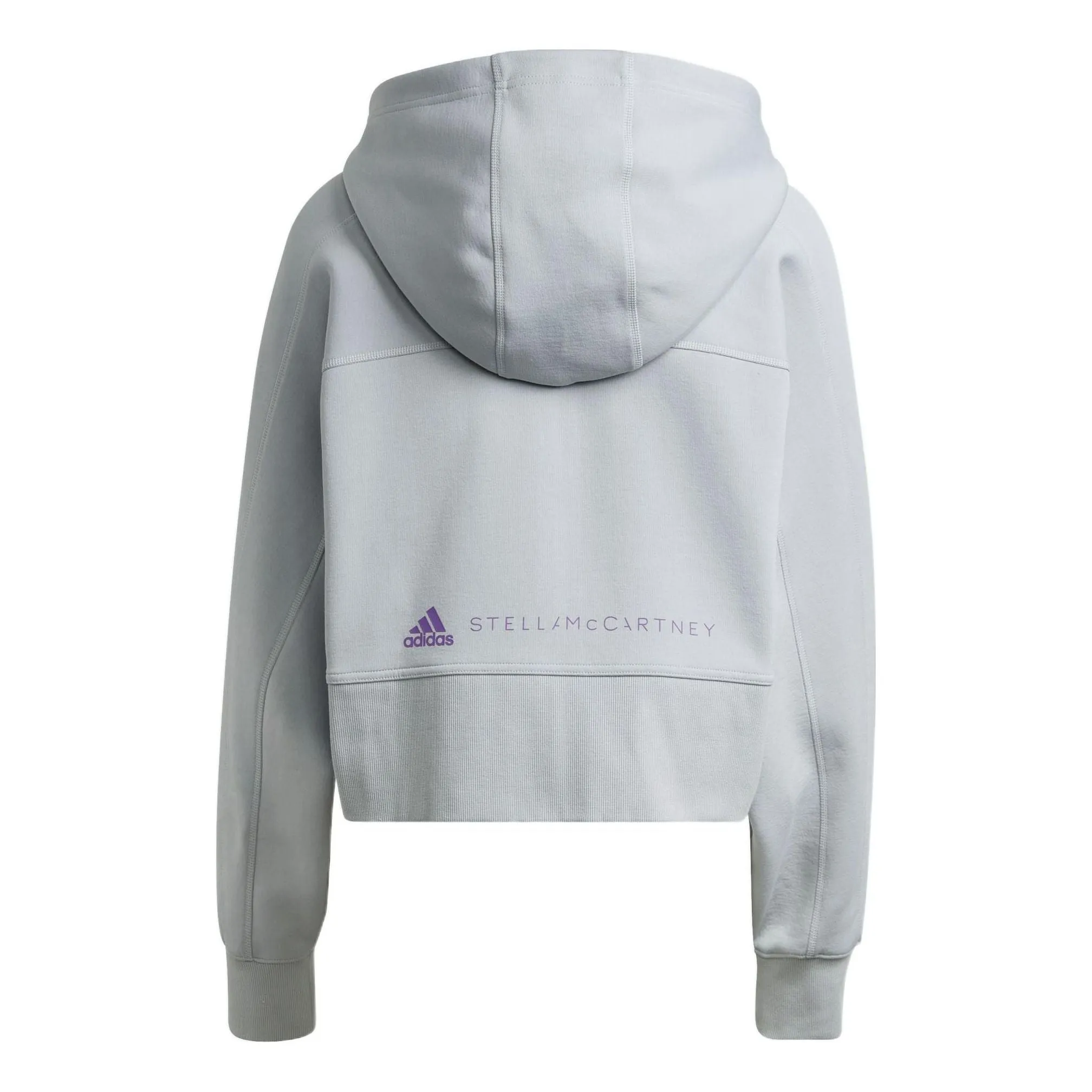 (WMNS) adidas by Stella McCartney Cropped Hooded Jacket 'Grey' HI6063 sold by KicksCrew product image thumbnail 2