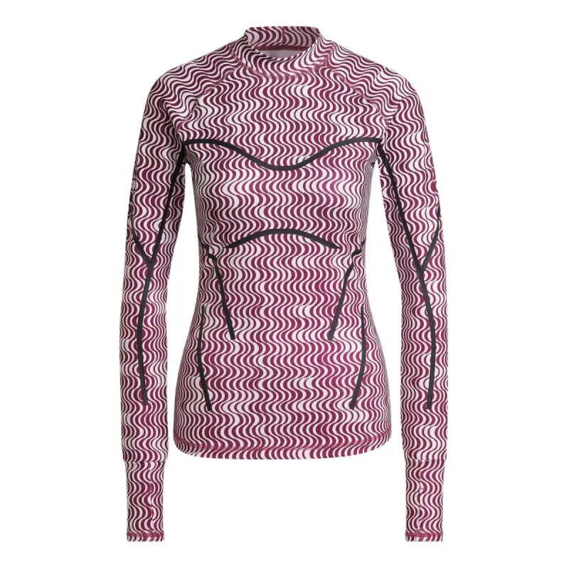 (WMNS) adidas by Stella McCartney TruePurpose Printed Long Sleeve 'Purple Black' HI6038 sold by KicksCrew