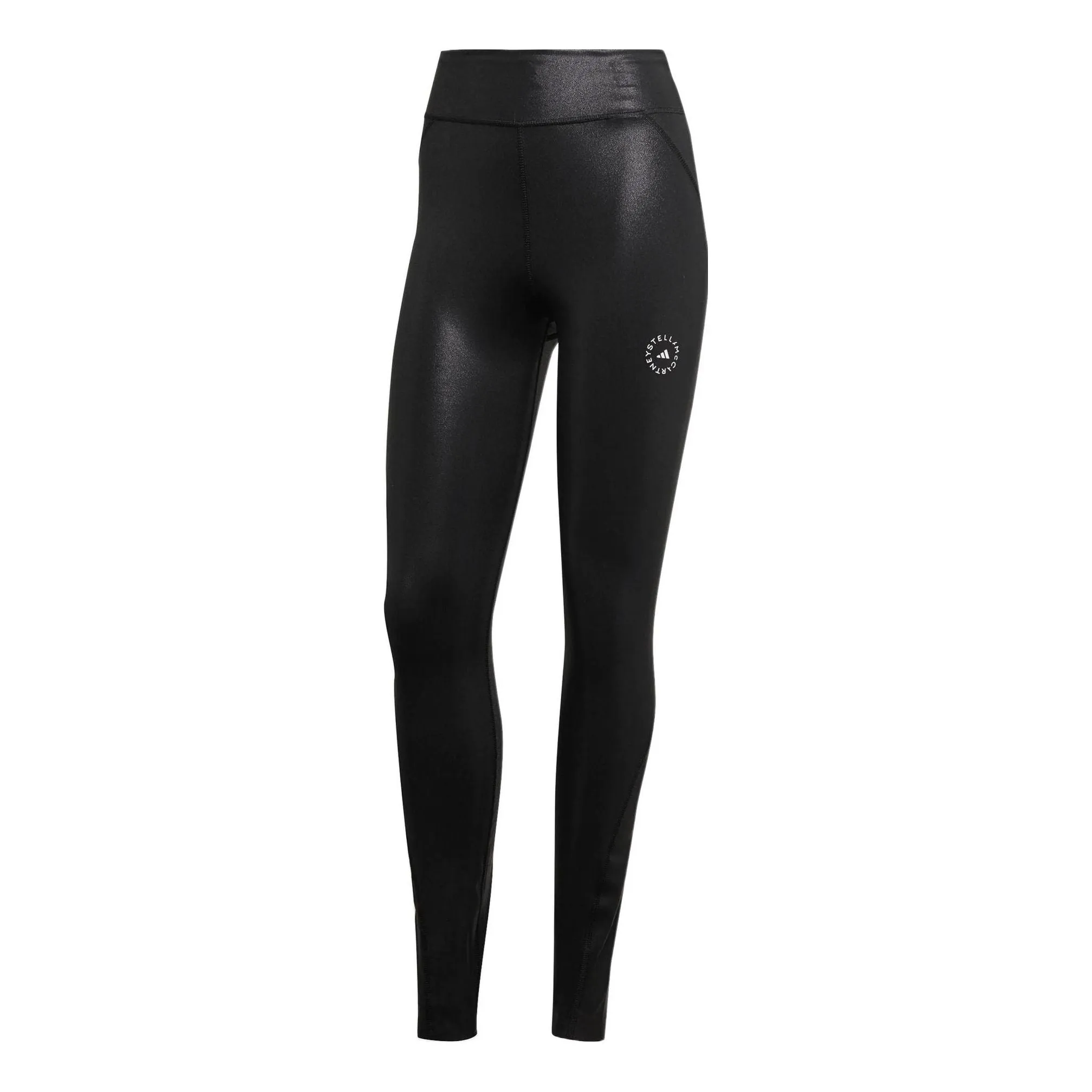 (WMNS) adidas by Stella McCartney Shiny Training Leggings 'Black' HI1937 sold by KicksCrew