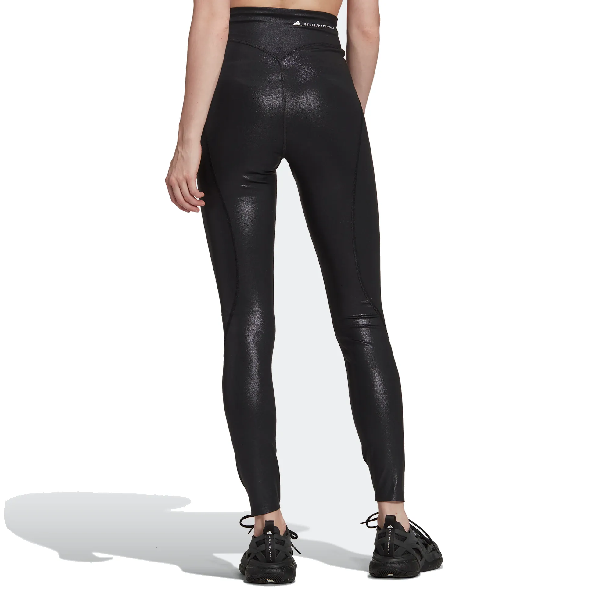 (WMNS) adidas by Stella McCartney Shiny Training Leggings 'Black' HI1937 sold by KicksCrew product image thumbnail 3