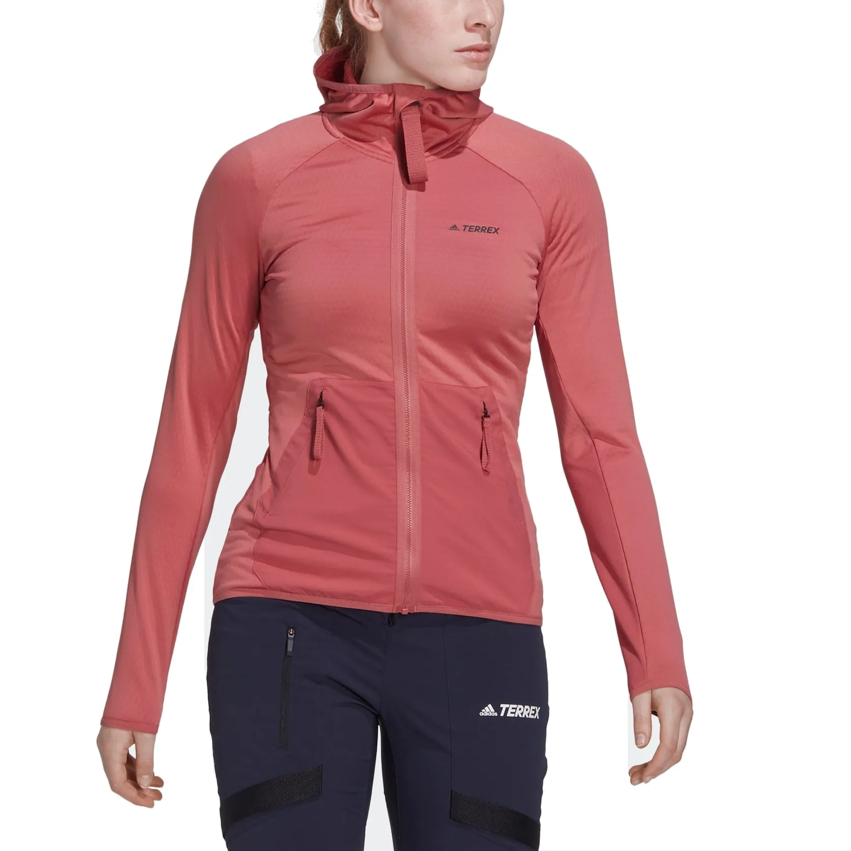 (WMNS) adidas Terrex Tech Outdoor Jacket 'Pink' HH9288 sold by KicksCrew product image thumbnail 2