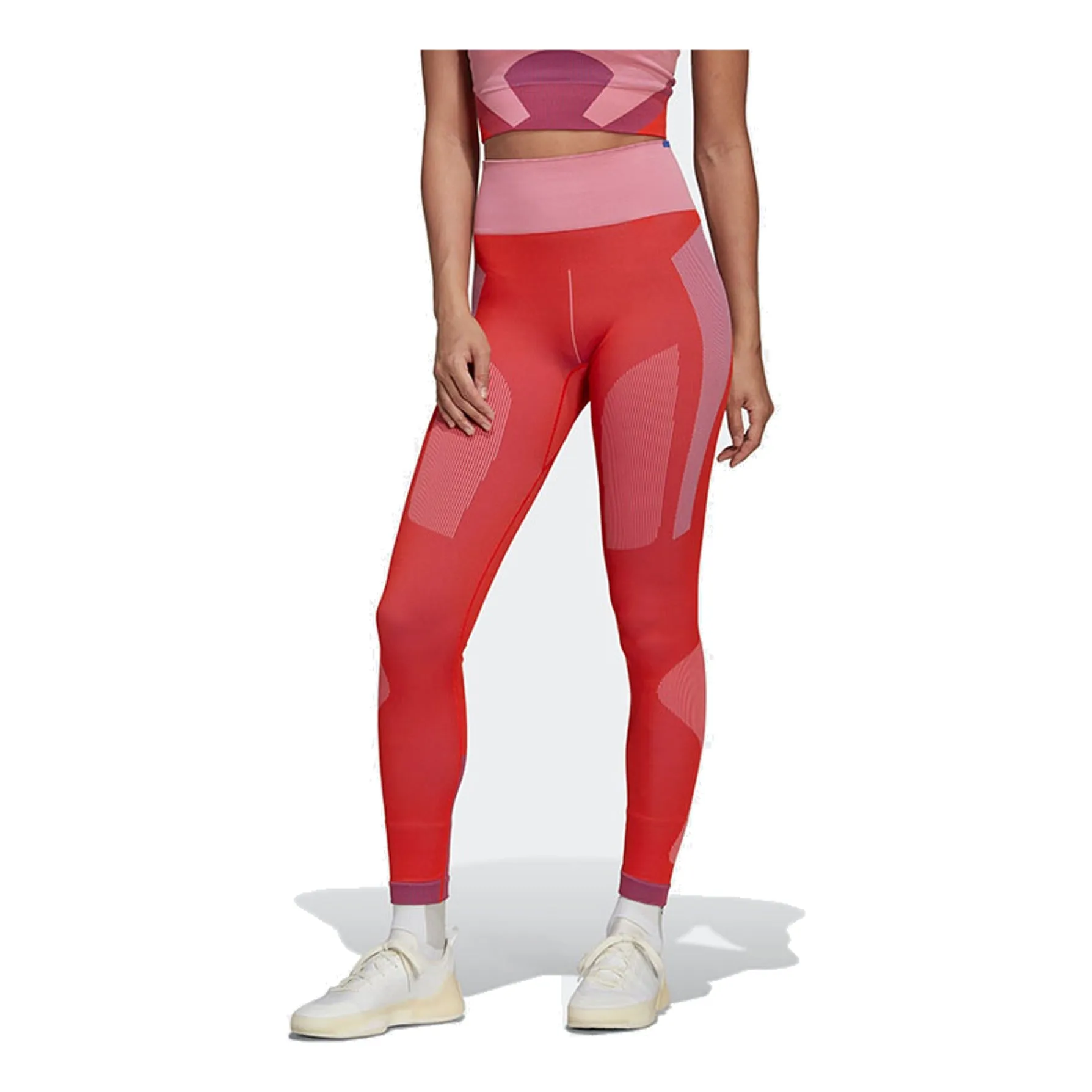 (WMNS) adidas By Stella Mccartney Truestrength Training Leggings 'Red' HG8787 sold by KicksCrew product image thumbnail 2