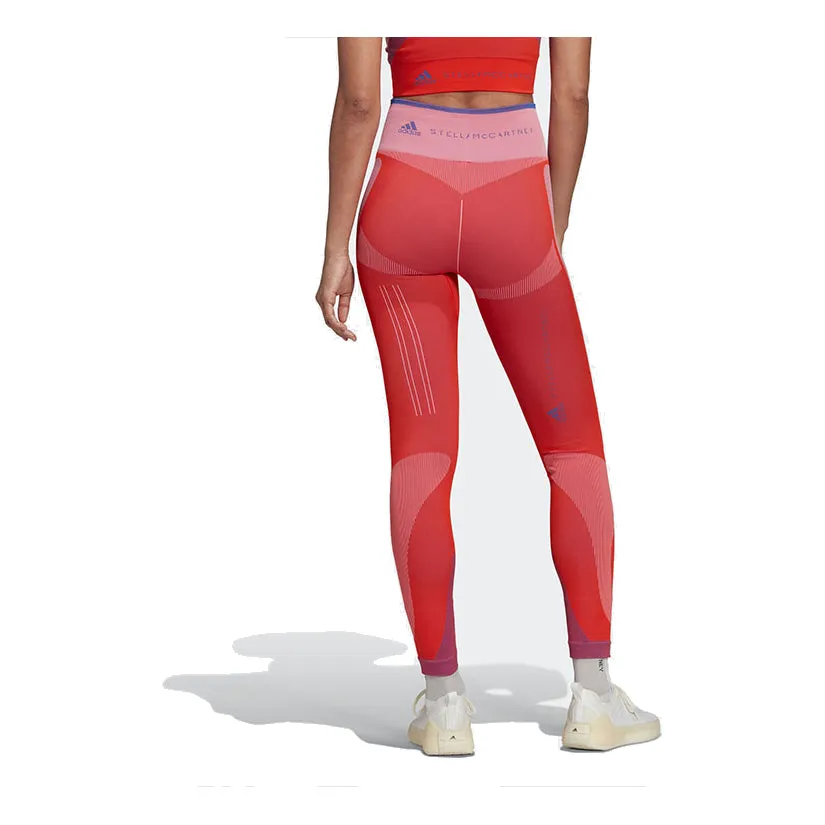 (WMNS) adidas By Stella Mccartney Truestrength Training Leggings 'Red' HG8787 sold by KicksCrew product image thumbnail 3