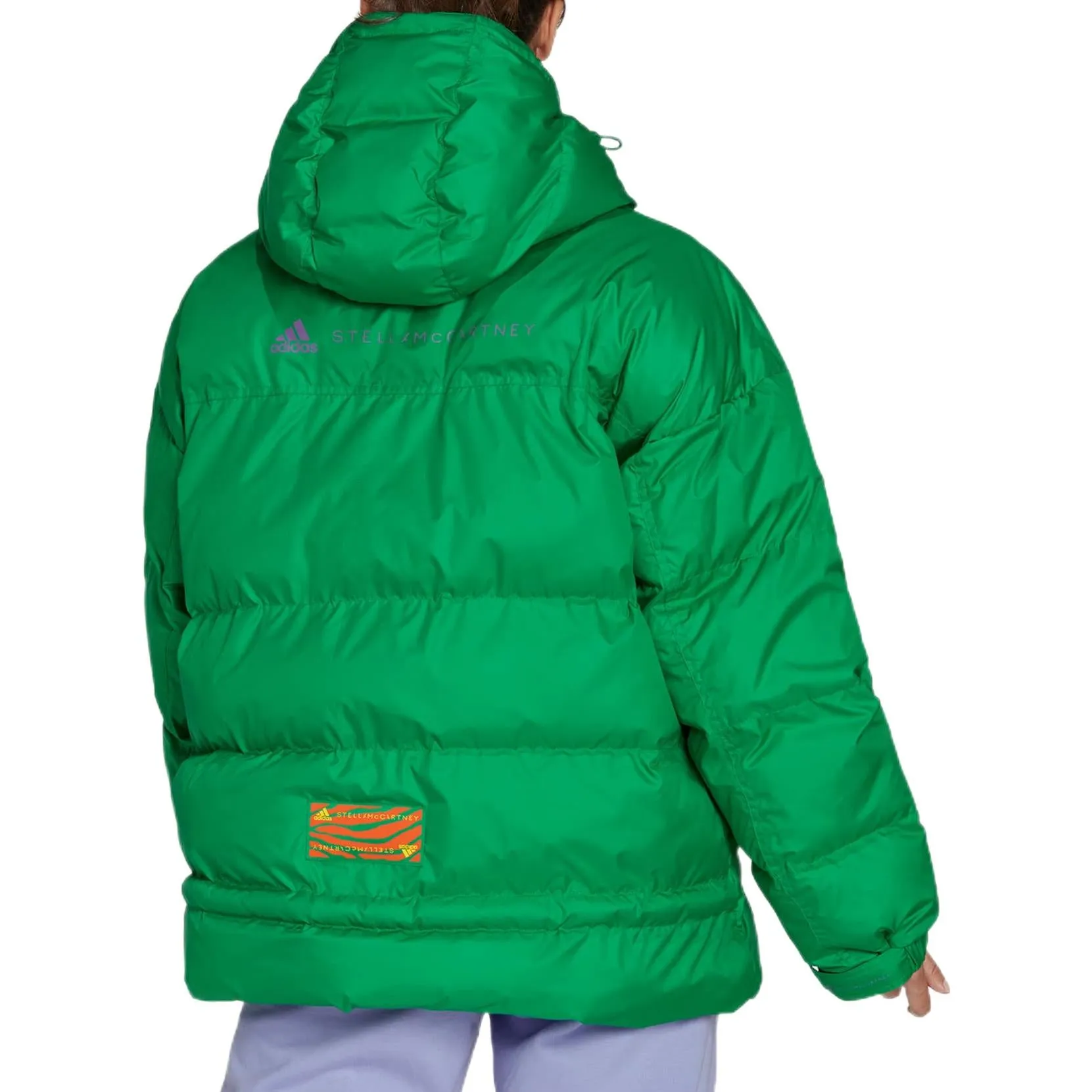 (WMNS) adidas by stella Mccartney Mid-Length Padded Winter Jacket 'Green' HG6897 sold by KicksCrew product image thumbnail 4