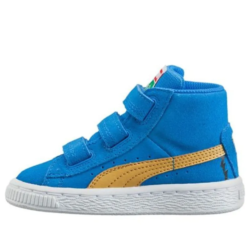 (TD) PUMA Suede Mid Sesame 'Blue White Yellow' 361678-01 sold by KicksCrew