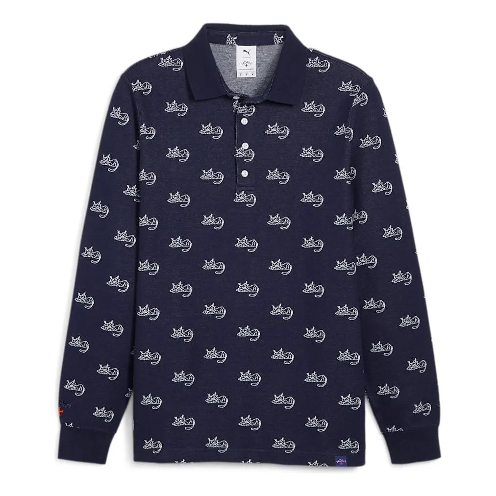 PUMA x Noah Jacquard Polo Shirt 'Navy' 623863-06 sold by KicksCrew
