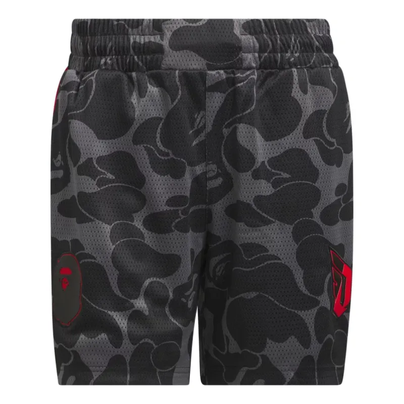 adidas x BAPE Dame 9 Basketball Shorts 'Grey' JF1153 sold by KicksCrew