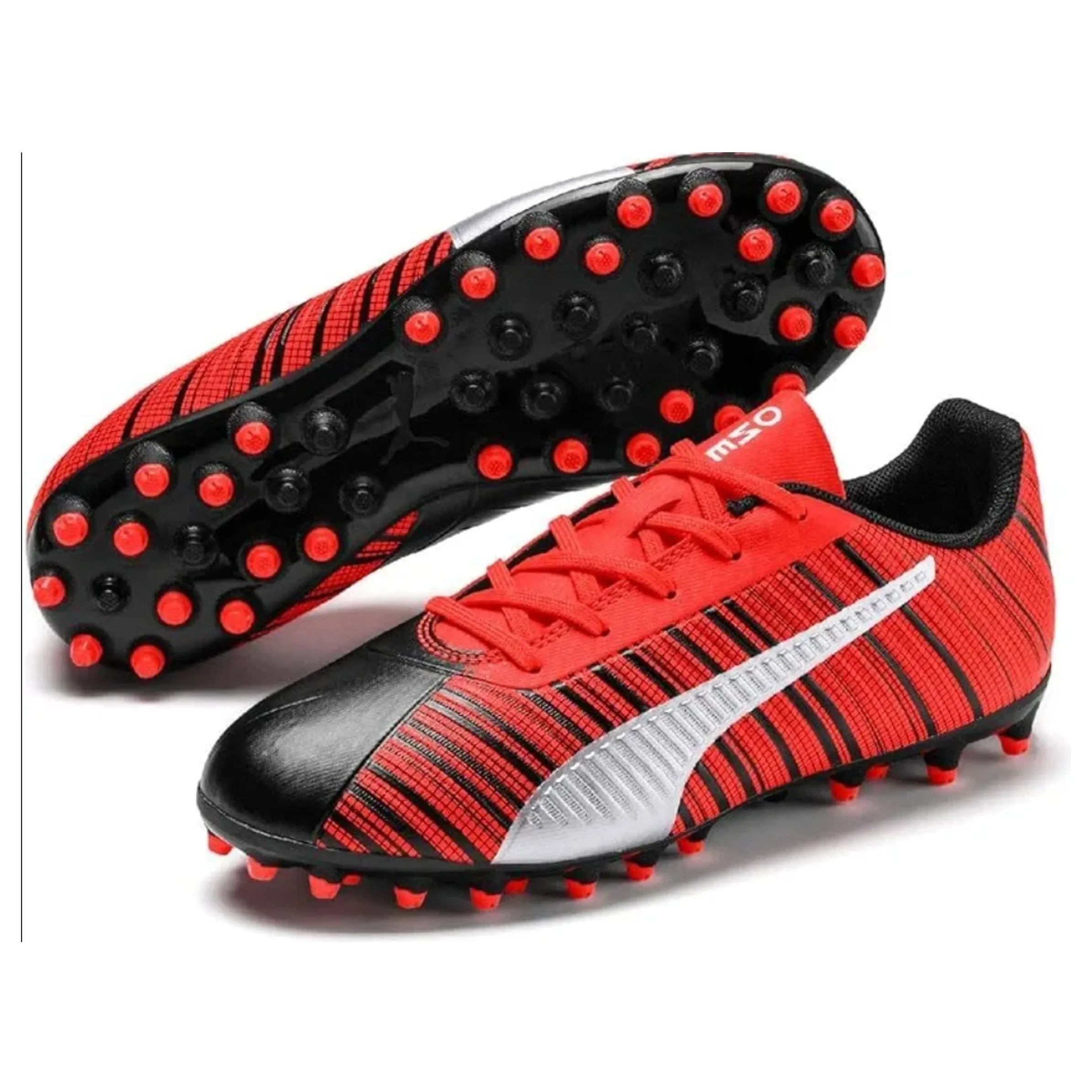 (GS) PUMA One 5.4 MG Junior 'Red White' 105665-01 sold by KicksCrew product image thumbnail 2