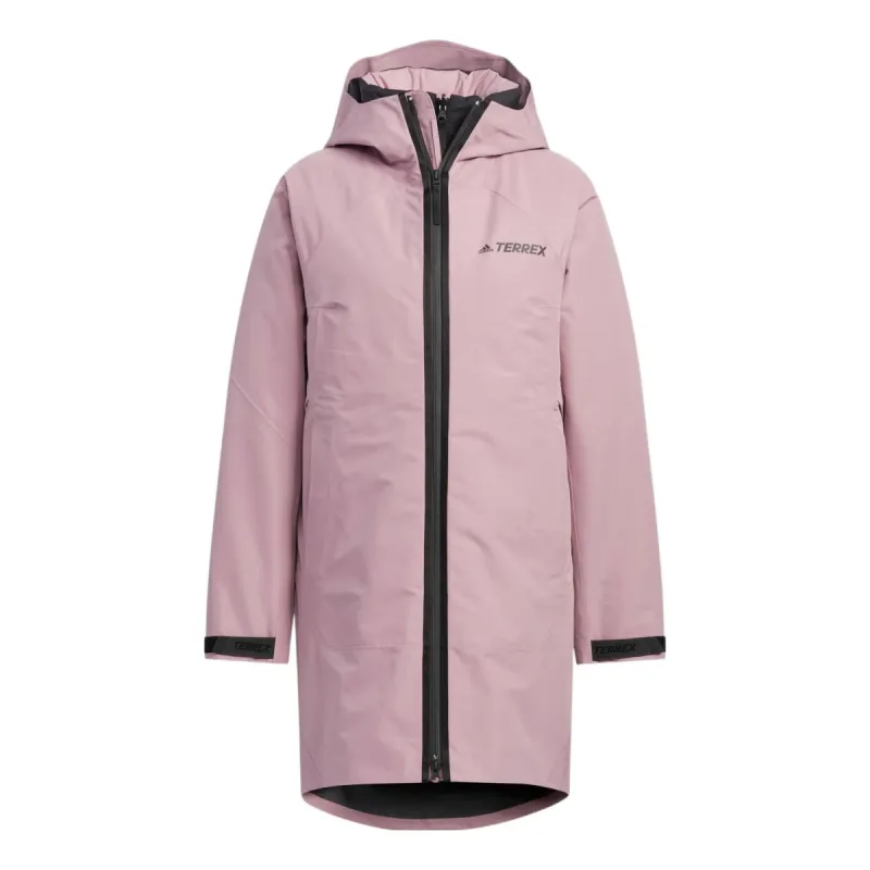 (WMNS) adidas Long Down Jacket 'Pink' HN1999 sold by KicksCrew