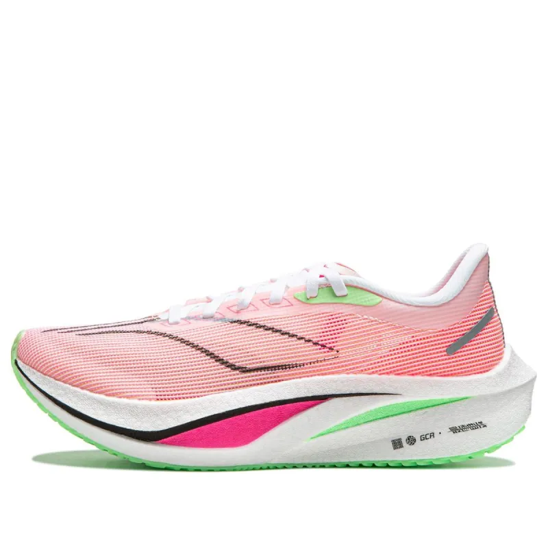 (WMNS) Li-Ning Feidian 4 Challenger 'Pink Green White' ARMU006-6 sold by KicksCrew