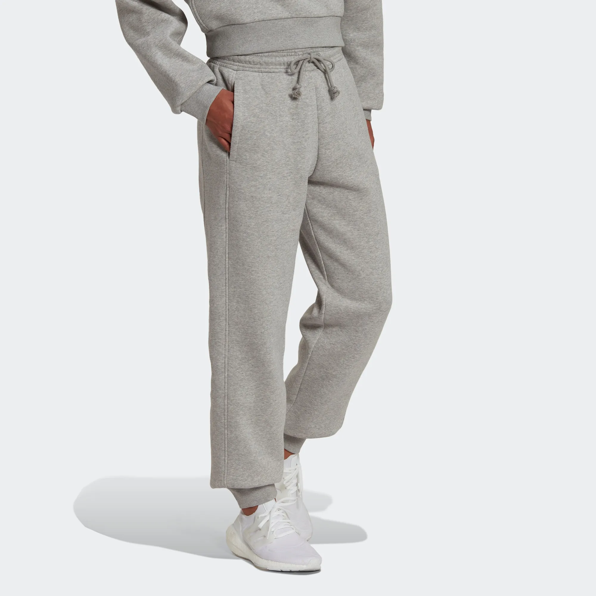 (WMNS) adidas ALL SZN Sweatpants 'Grey' HK0442 sold by KicksCrew product image thumbnail 4