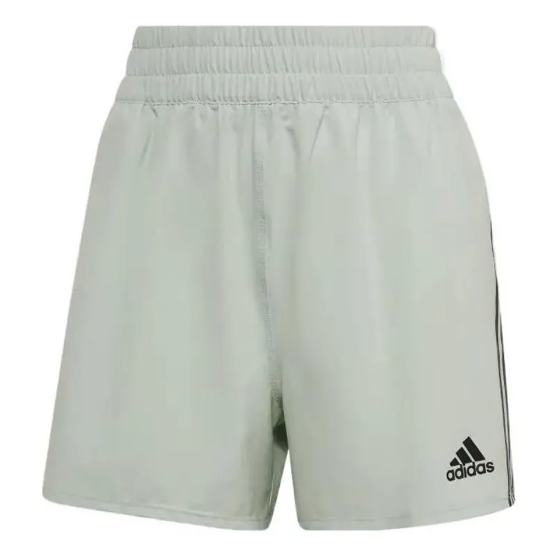 (WMNS) adidas Train Icons 3-Stripes Woven Shorts 'Olive Green' HJ9823 sold by KicksCrew