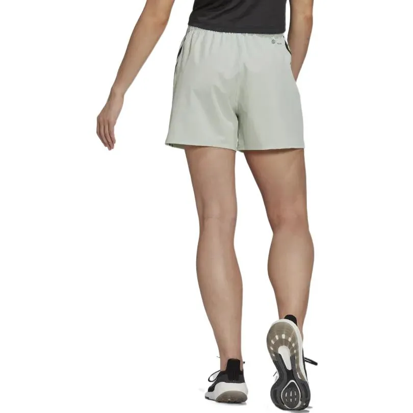 (WMNS) adidas Train Icons 3-Stripes Woven Shorts 'Olive Green' HJ9823 sold by KicksCrew product image thumbnail 3