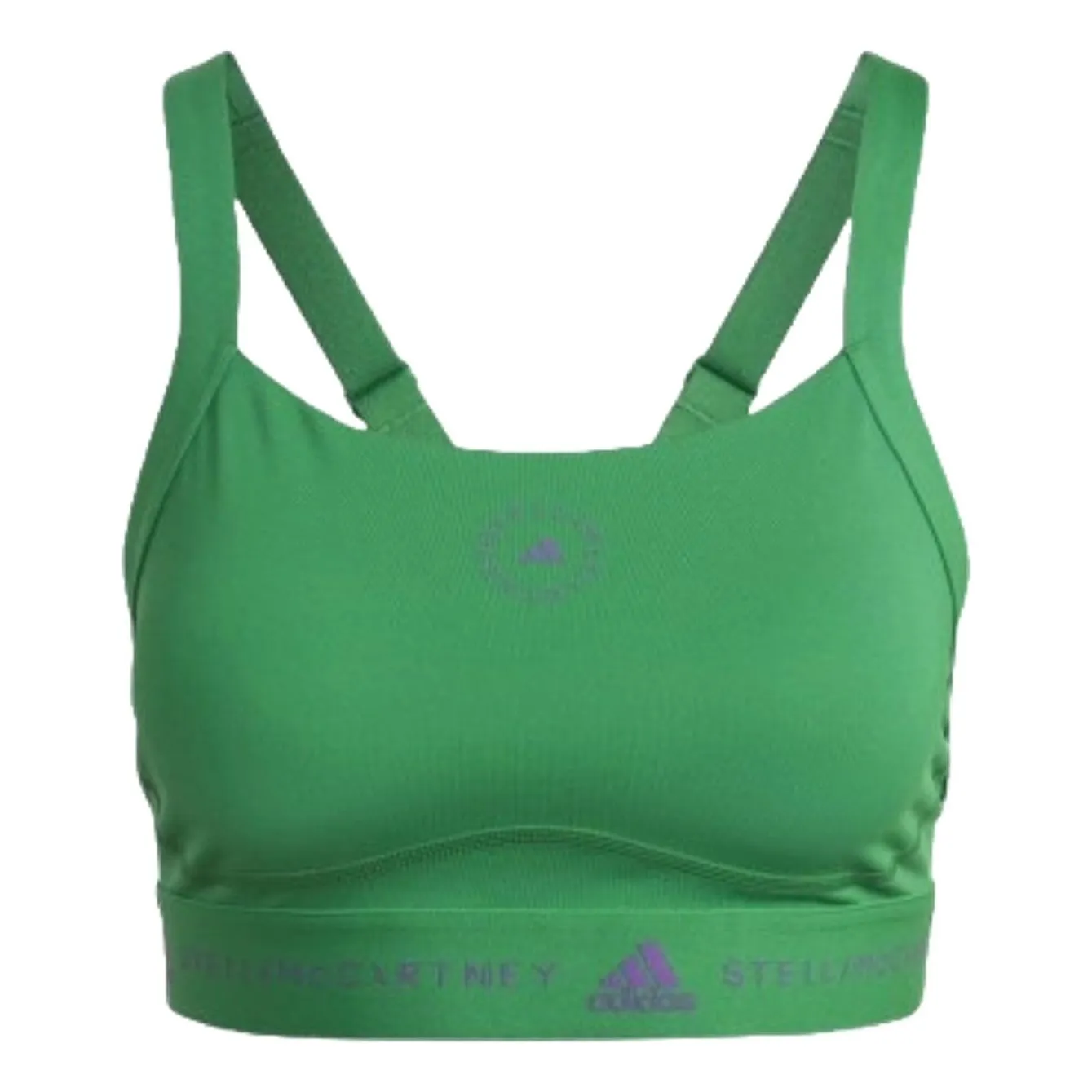 (WMNS) adidas By Stella McCartney Truepurpose Medium Support Bra 'Green' HI6166 sold by KicksCrew