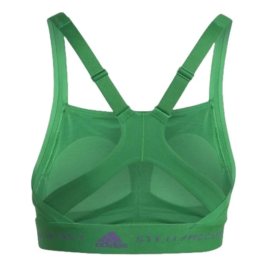 (WMNS) adidas By Stella McCartney Truepurpose Medium Support Bra 'Green' HI6166 sold by KicksCrew product image thumbnail 2