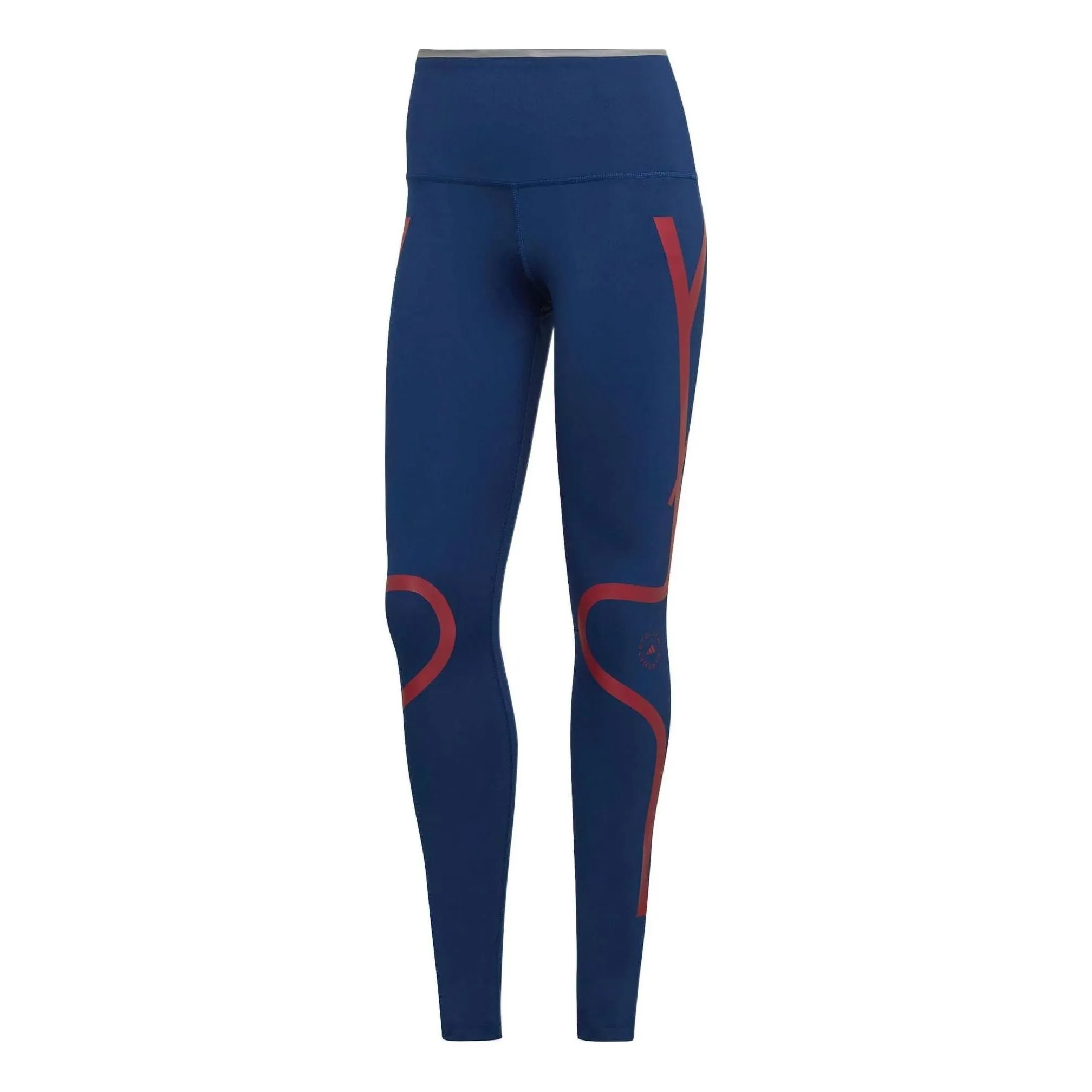 (WMNS) adidas by Stella McCartney TruePace Running Leggings 'Navy Red' HI6137 sold by KicksCrew