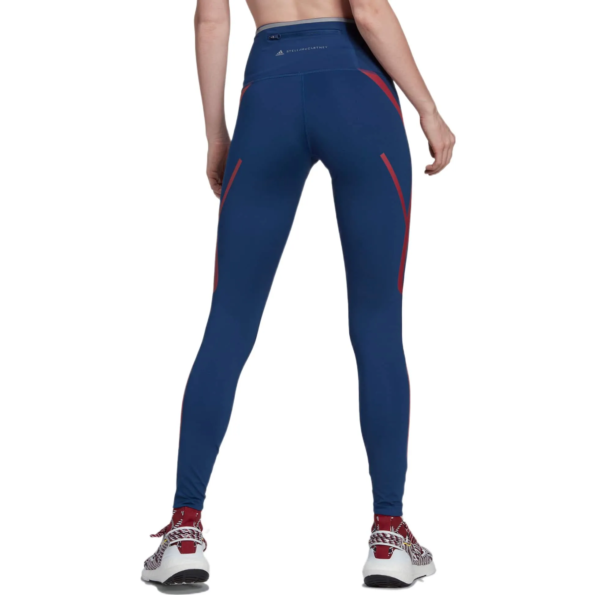 (WMNS) adidas by Stella McCartney TruePace Running Leggings 'Navy Red' HI6137 sold by KicksCrew product image thumbnail 3