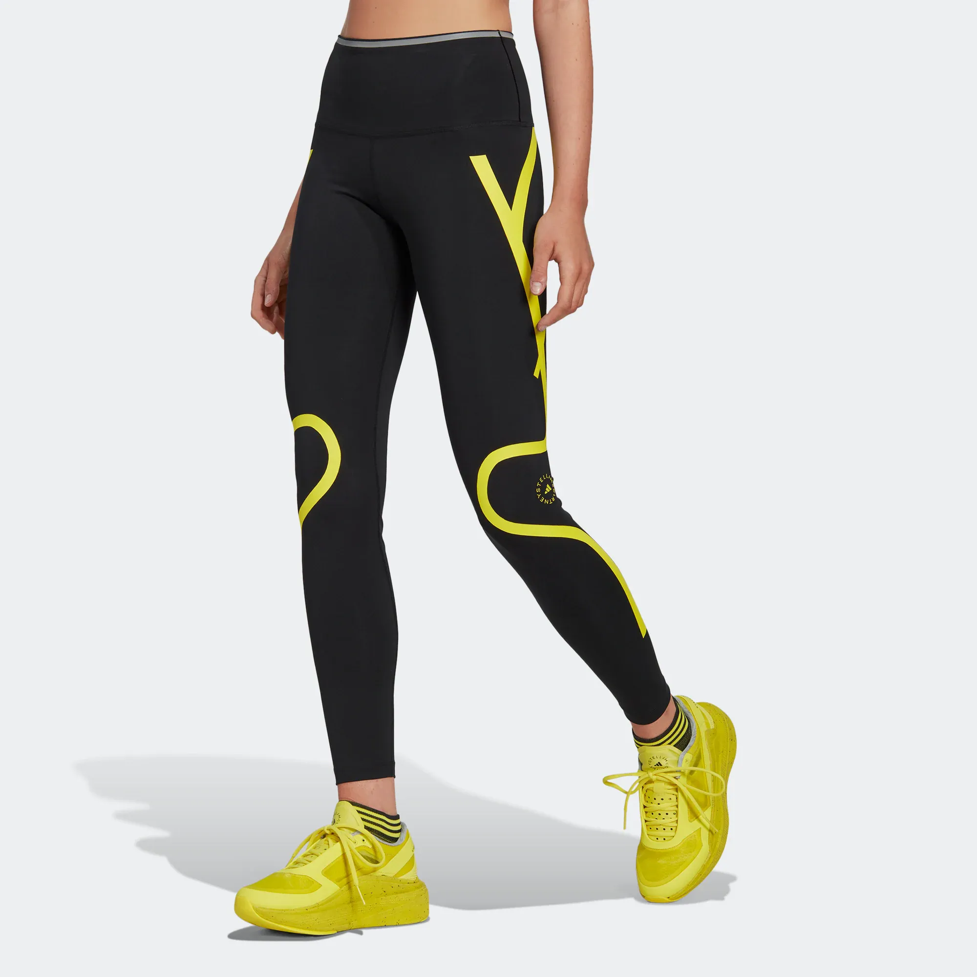 (WMNS) adidas by Stella McCartney TruePace Running Leggings 'Black' HI6136 sold by KicksCrew product image thumbnail 2