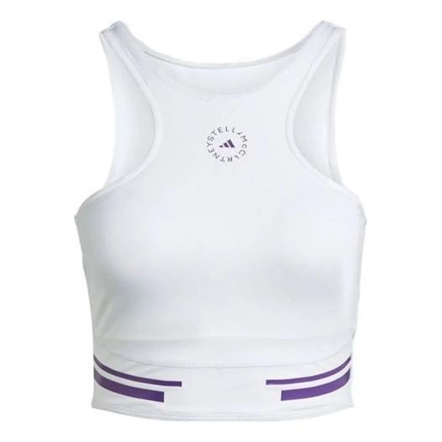 (WMNS) adidas by Stella McCartney TruePace Running Crop Top 'White' HI6143 sold by KicksCrew