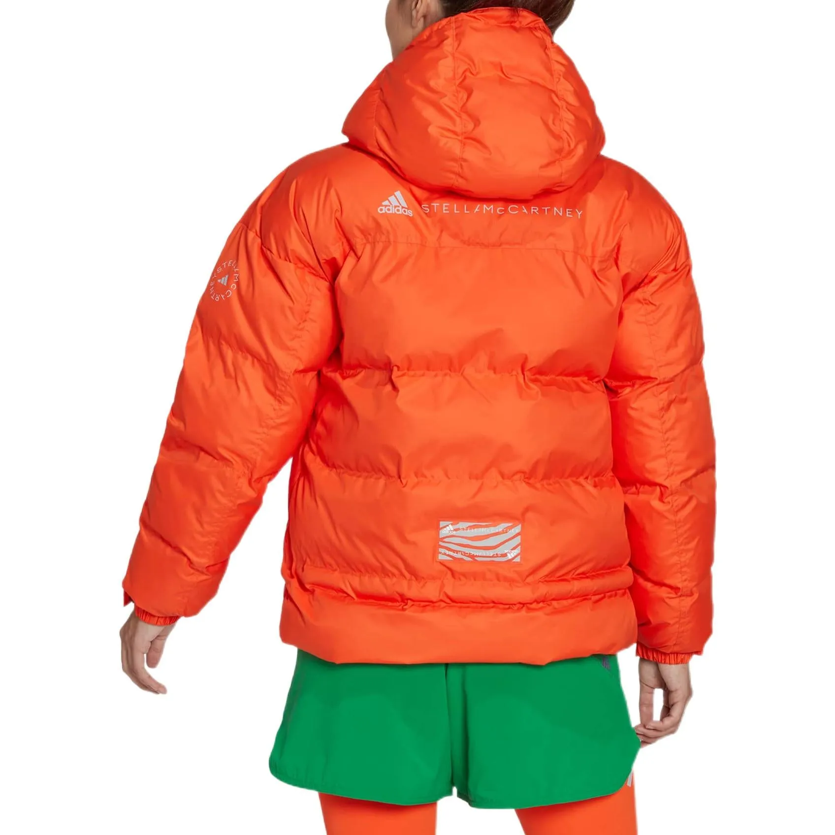 (WMNS) adidas By Stella Mccartney Mid-Length Padded Down Jacket 'Orange' HI6085 sold by KicksCrew product image thumbnail 3