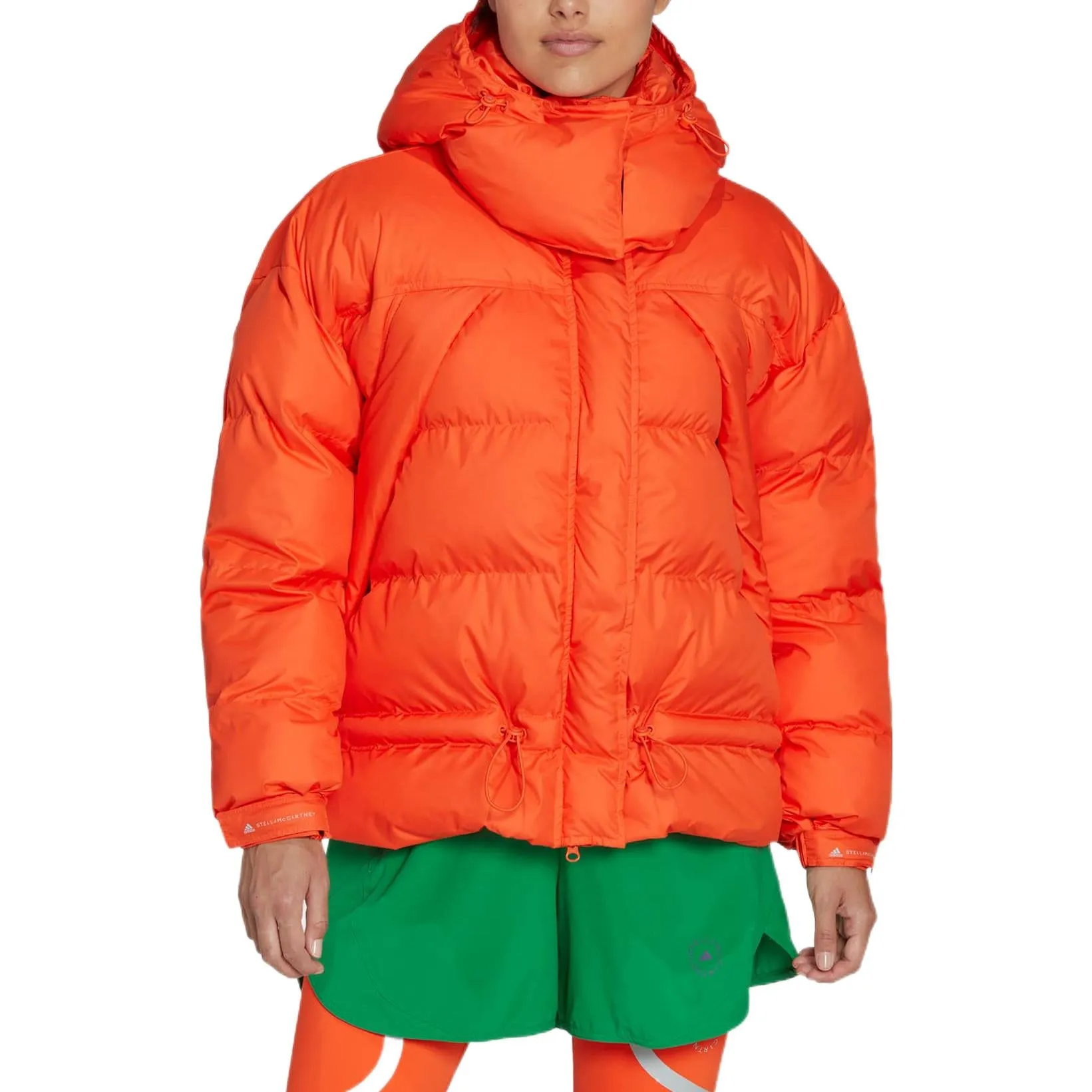 (WMNS) adidas By Stella Mccartney Mid-Length Padded Down Jacket 'Orange' HI6085 sold by KicksCrew product image thumbnail 2