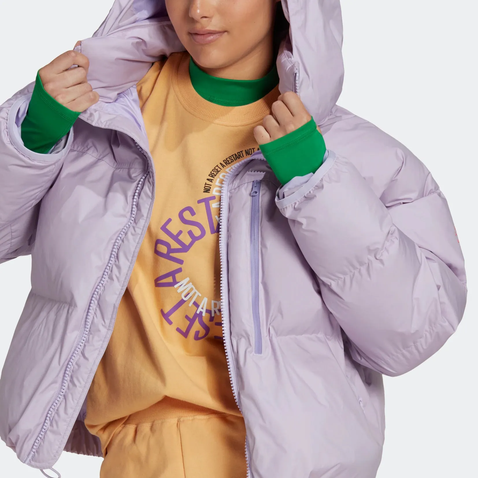 (WMNS) adidas by Stella McCartney Down Jacket 'Purple' HI6078 sold by KicksCrew product image thumbnail 4