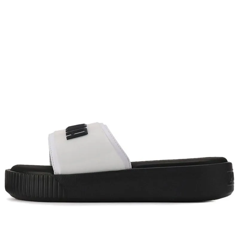 (WMNS) PUMA Platform Slide 'Black White' 369414-05 sold by KicksCrew