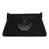 (WMNS) adidas Rhinestones Fake Suede Shoulder Bag 'Black' IT7375 sold by KicksCrew