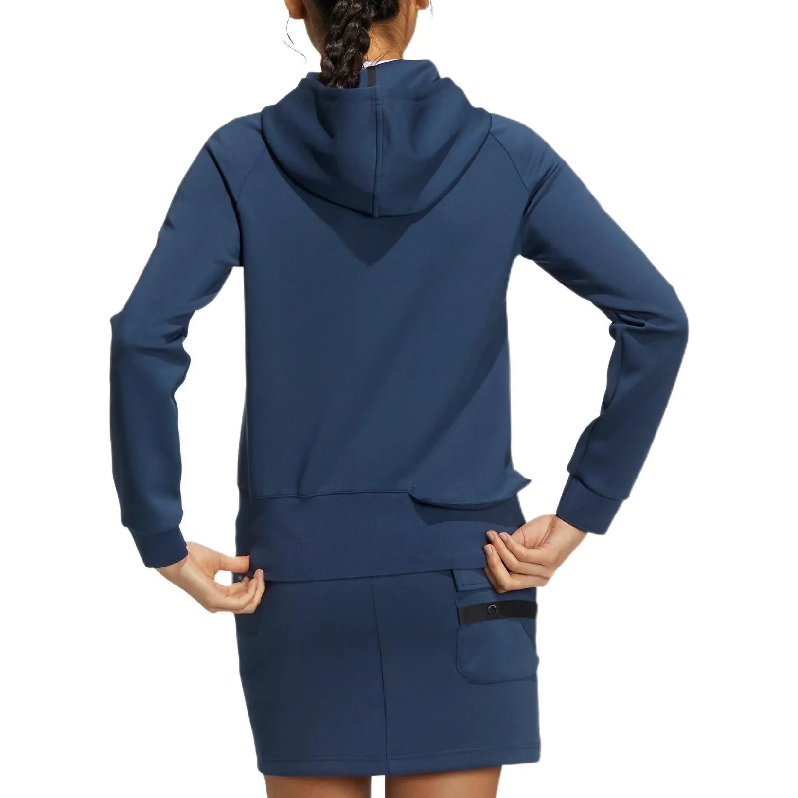 (WMNS) adidas Go-To Hooded Jacket 'Blue' H64651 sold by KicksCrew product image thumbnail 3