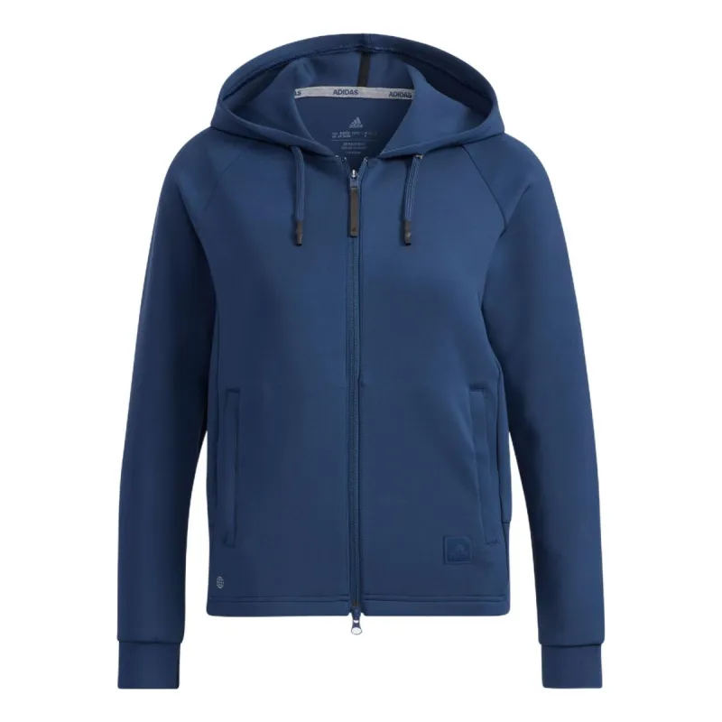 (WMNS) adidas Go-To Hooded Jacket 'Blue' H64651 sold by KicksCrew