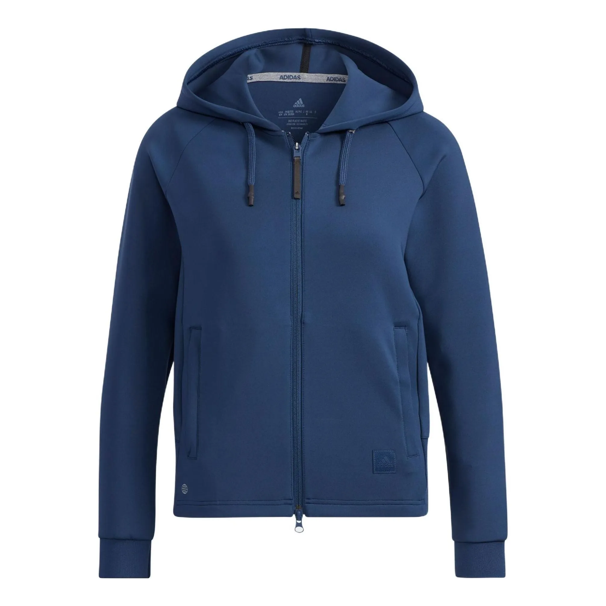 (WMNS) adidas Go-To Hooded Jacket 'Blue' H64651 sold by KicksCrew