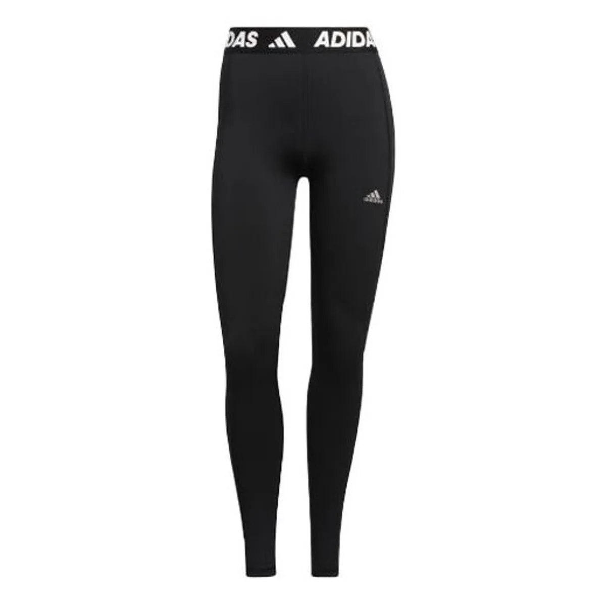 (WMNS) adidas Techfit Logo Graphic Long Tights 'Black' H64224 sold by KicksCrew