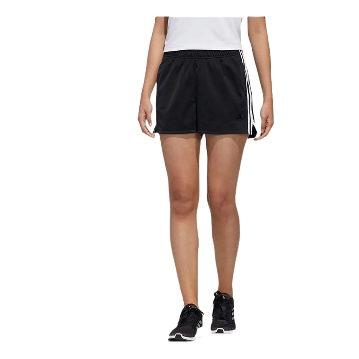 (WMNS) adidas Sub Logo Shorts 'Black' GL5617 sold by KicksCrew product image thumbnail 3