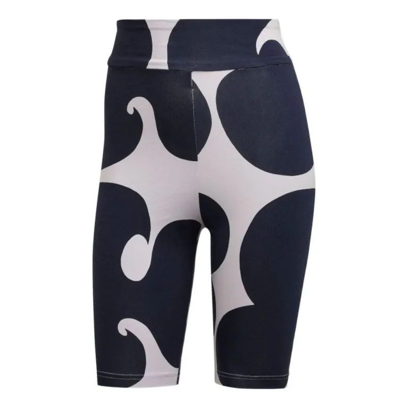 (WMNS) adidas x Marimekko Rib Short Leggings Knee Length 'Purple Navy' HH8760 sold by KicksCrew