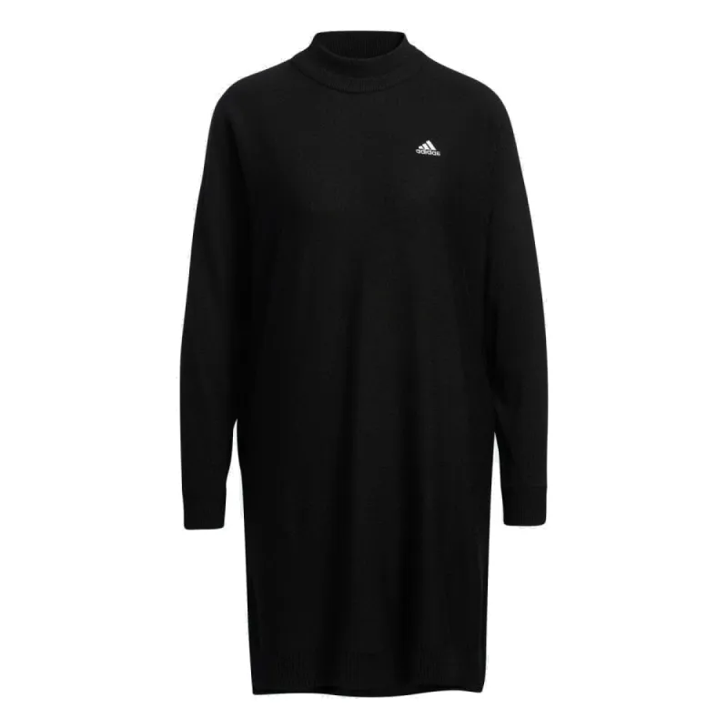 (WMNS) adidas 3-Stripes Long Sleeve Sweater Dress 'Black' HG8275 sold by KicksCrew
