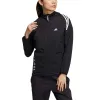(WMNS) adidas Wind.Rdy 3-Stripes Long-Sleeve Jacket 'White Black' HG8258 sold by KicksCrew