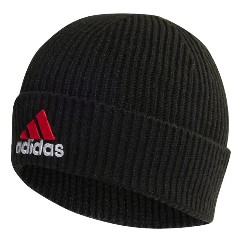 adidas Two-Colored Logo Performance Beanie 'Black Red' HG7782 sold by KicksCrew