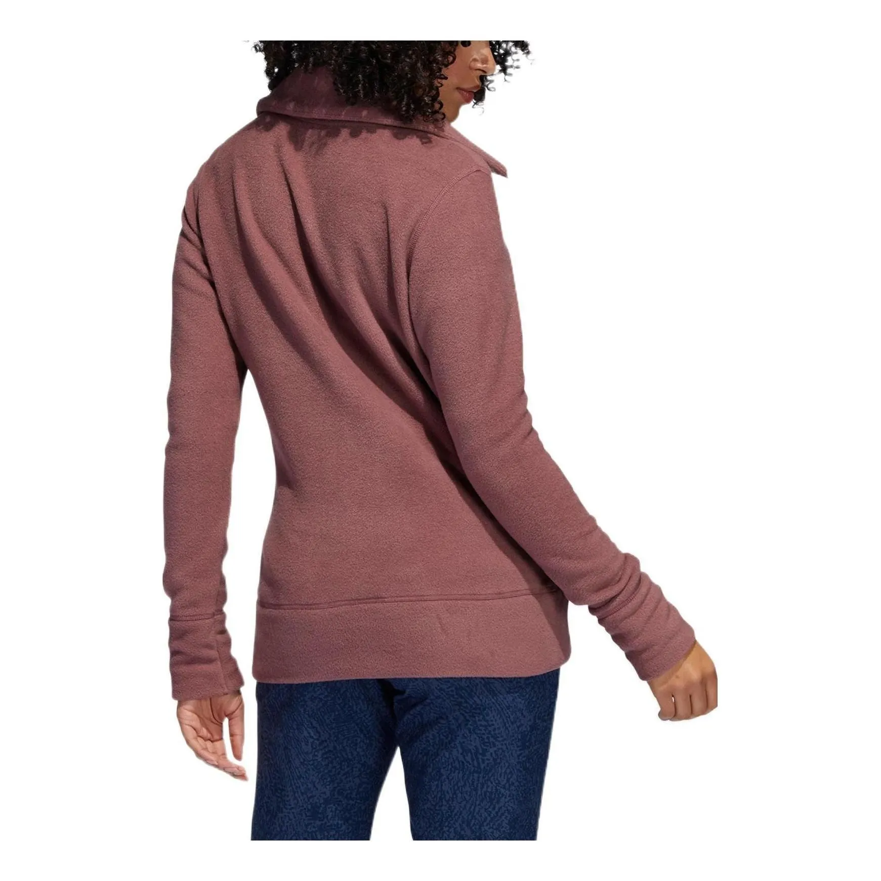 (WMNS) adidas Polar Fleece Jacket 'Burgundy' HG6984 sold by KicksCrew product image thumbnail 3