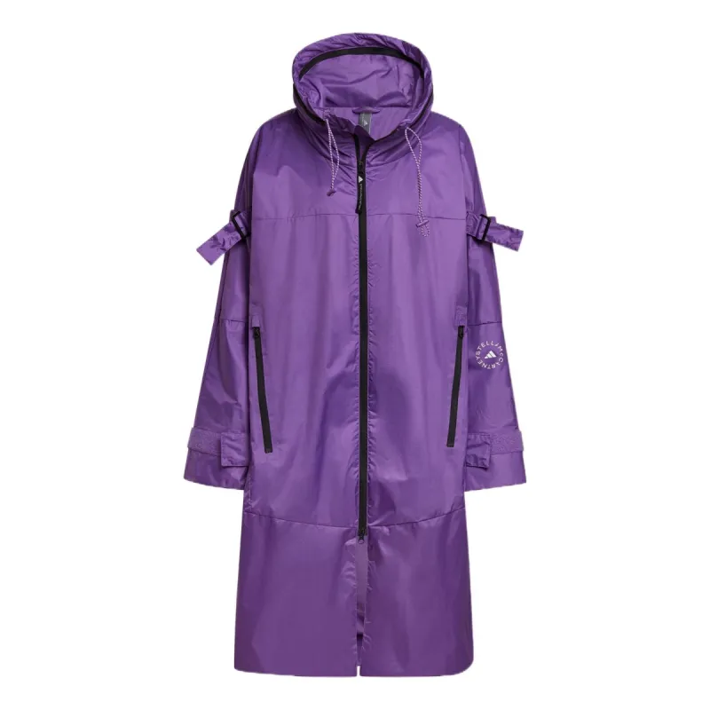 (WMNS) adidas by Stella McCartney Long Parka 'Purple' HG6888 sold by KicksCrew