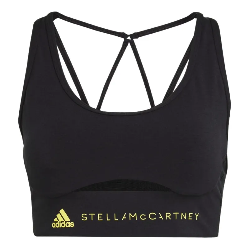 (WMNS) adidas By Stella Mccartney Truestrength Medium-Support Bra 'Black' HG6846 sold by KicksCrew