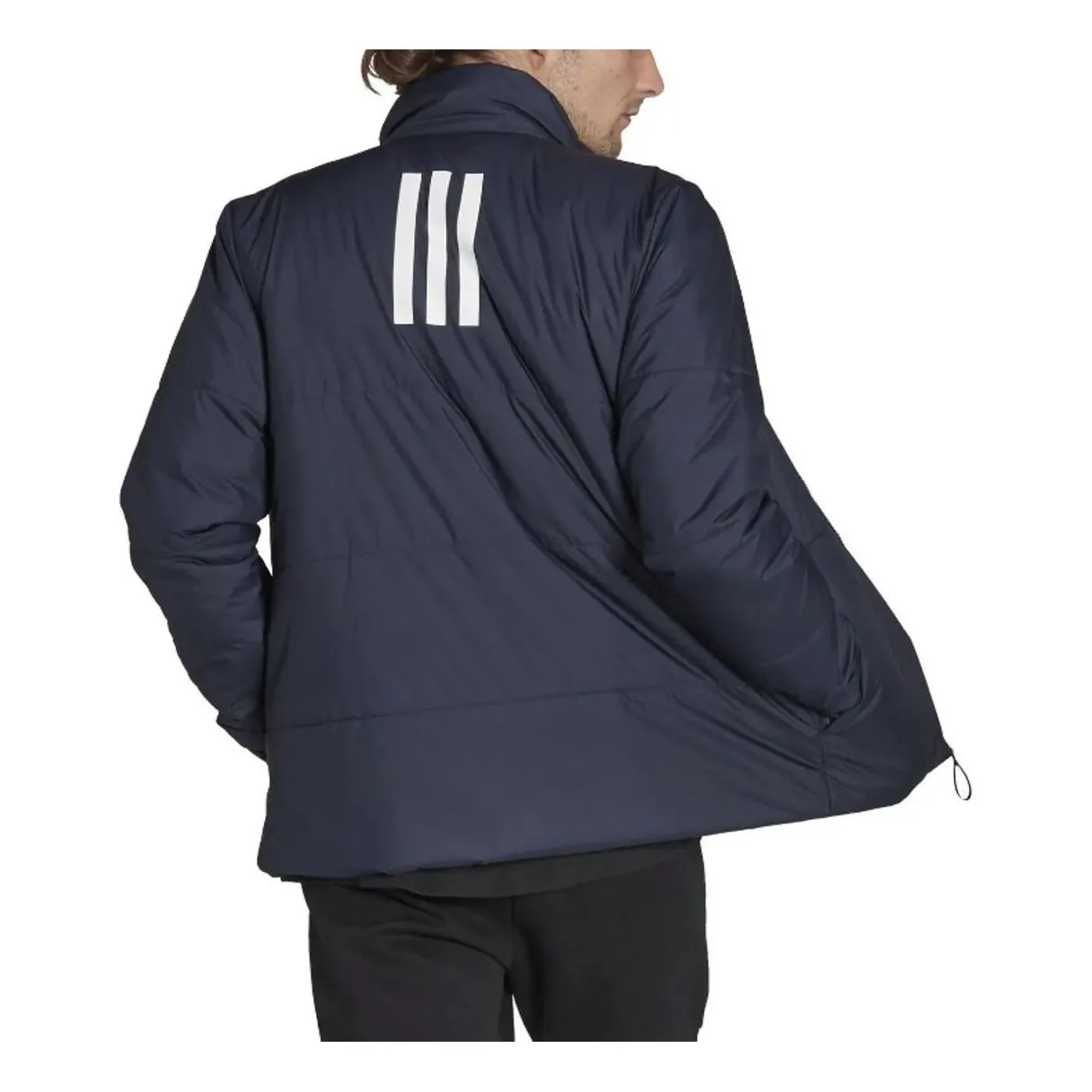 adidas BSC 3-Stripes Insulation Jacket 'Navy White' HG6272 sold by KicksCrew product image thumbnail 3