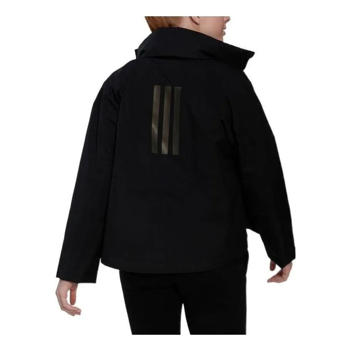 (WMNS) adidas Terrex Traveer RAIN.RDY Jacket 'Black' HG6021 sold by KicksCrew product image thumbnail 3