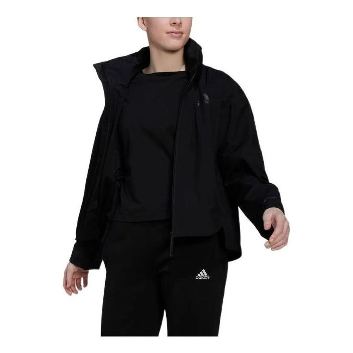 (WMNS) adidas Terrex Traveer RAIN.RDY Jacket 'Black' HG6021 sold by KicksCrew product image thumbnail 2