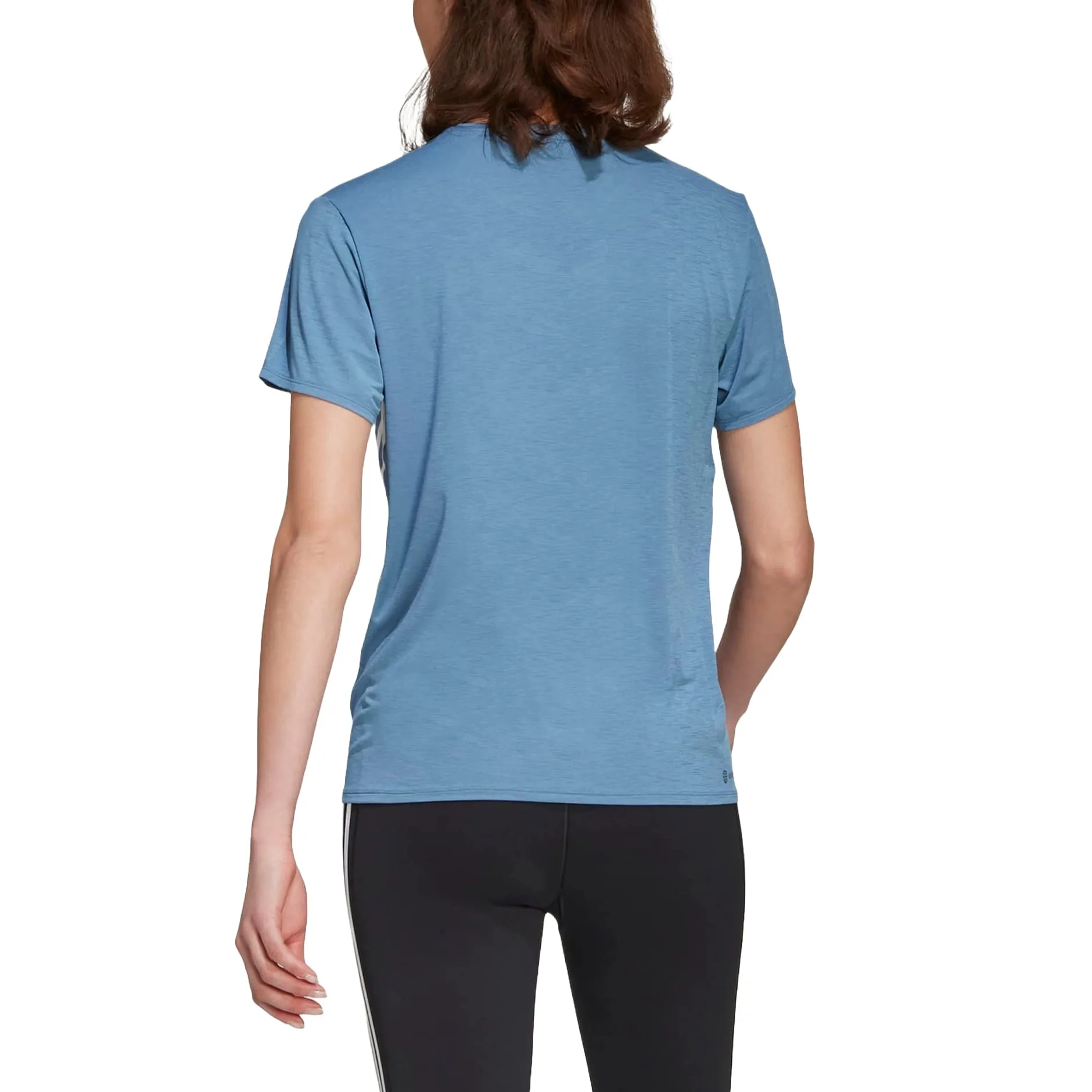 (WMNS) adidas Training Icons 3 Stripe T-Shirt 'Teal' HG3160 sold by KicksCrew product image thumbnail 3