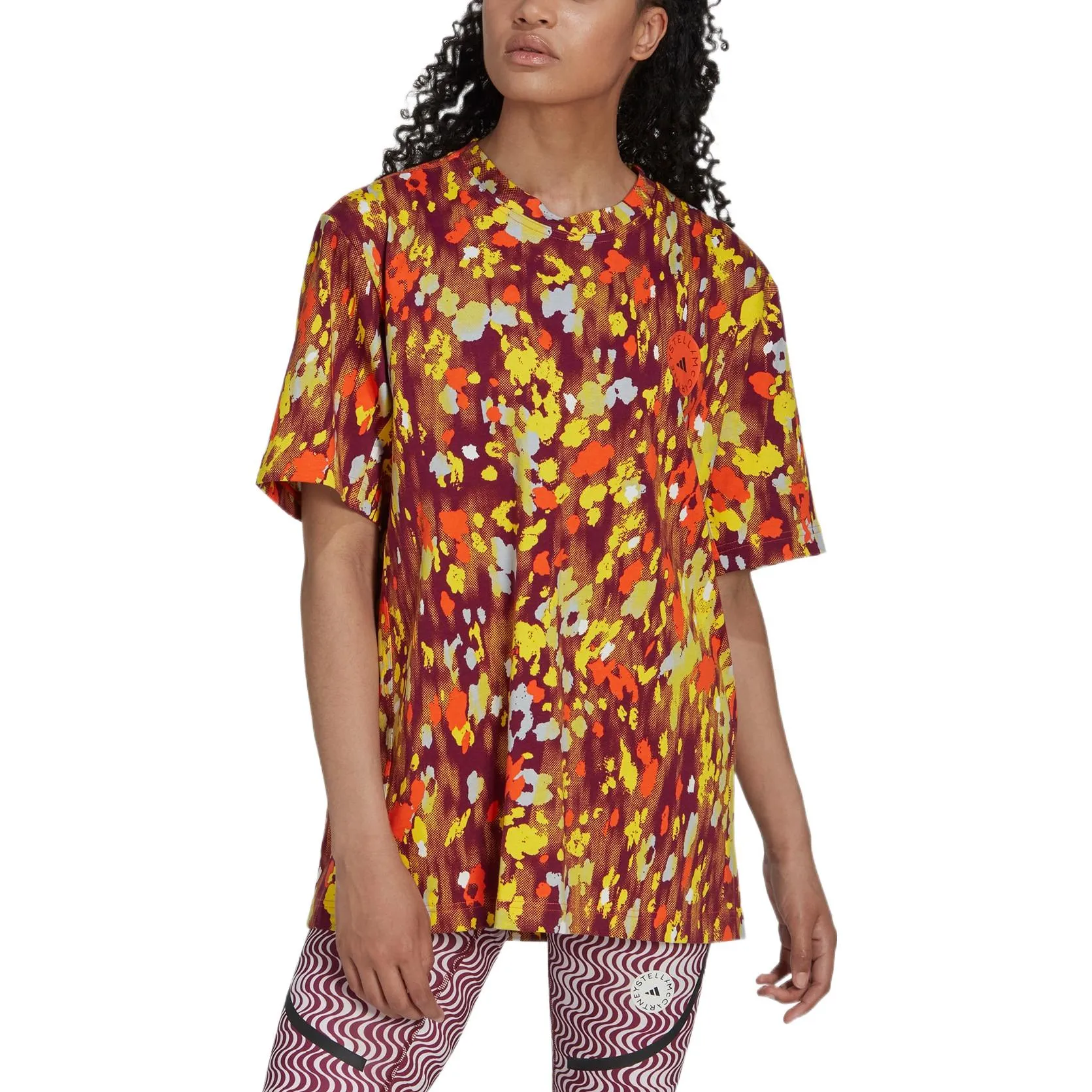 (WMNS) adidas by Stella McCartney Graphic T-Shirt 'Multi-Color' HG1931 sold by KicksCrew product image thumbnail 3