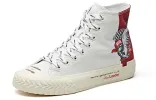 ANTA High Top Canvas Shoes 'White Blue Red' 11948680-11 sold by KicksCrew