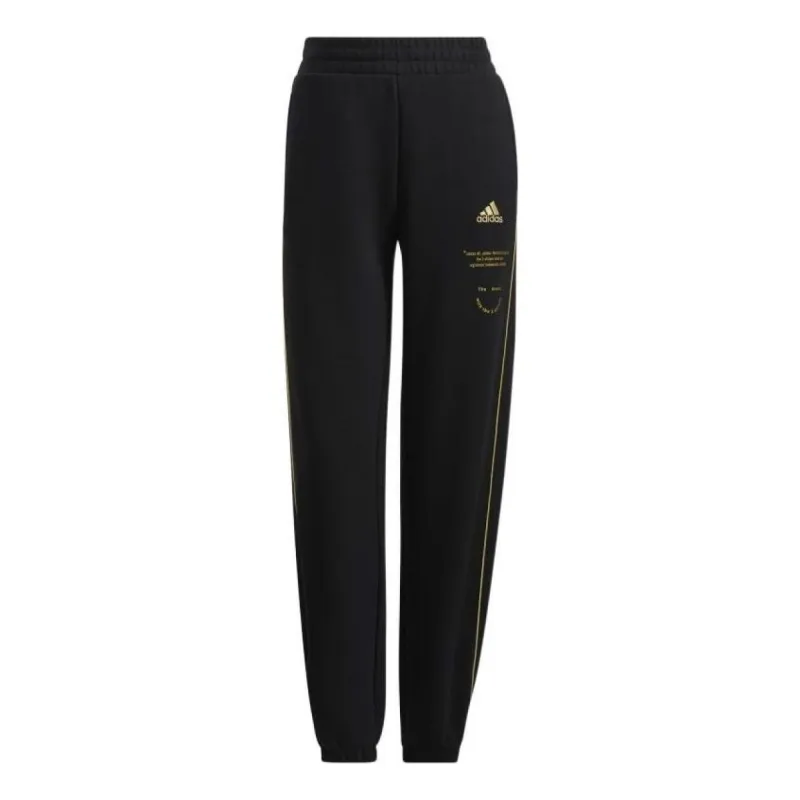 (WMNS) adidas Adi Logo Pants 'Black' HG1829 sold by KicksCrew