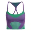 (WMNS) adidas by Stella McCartney TrueStrength Yoga Knit Light-Support Bra 'Purple Green' HG1417 sold by KicksCrew
